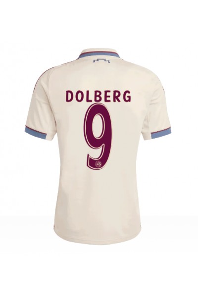 Ajax Kasper Dolberg #9 Jalkapallovaatteet Kolmaspaita 2025-26 Lyhythihainen Ajax Kasper Dolberg #9 Jalkapallovaatteet Kolmaspaita 2025-26 Lyhythihainen